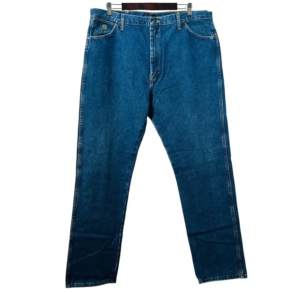 Wrangler Jeans Mens Size 40X34 Blue 13MGSHD George Strait Cowboy Cut Collection